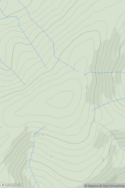 Thumbnail image for Kirkland Hill [Carrick and Galloway] showing contour plot for surrounding peak